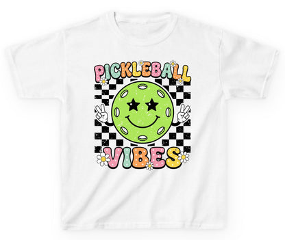 Pickleball Vibes pickleball Youth T-Shirt White product mockup