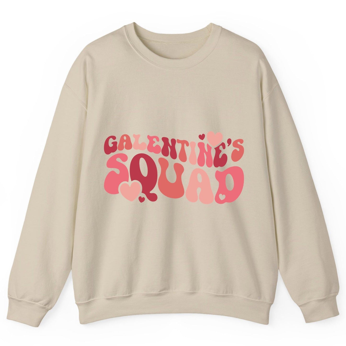 Galentine's Squad galentine's day Sweatshirt Sand product mockup