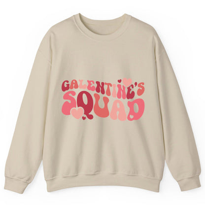 Galentine's Squad galentine's day Sweatshirt Sand product mockup