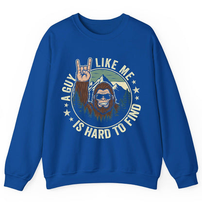 A Guy Like Me Is Hard to Find bigfoot Sweatshirt Royal product mockup