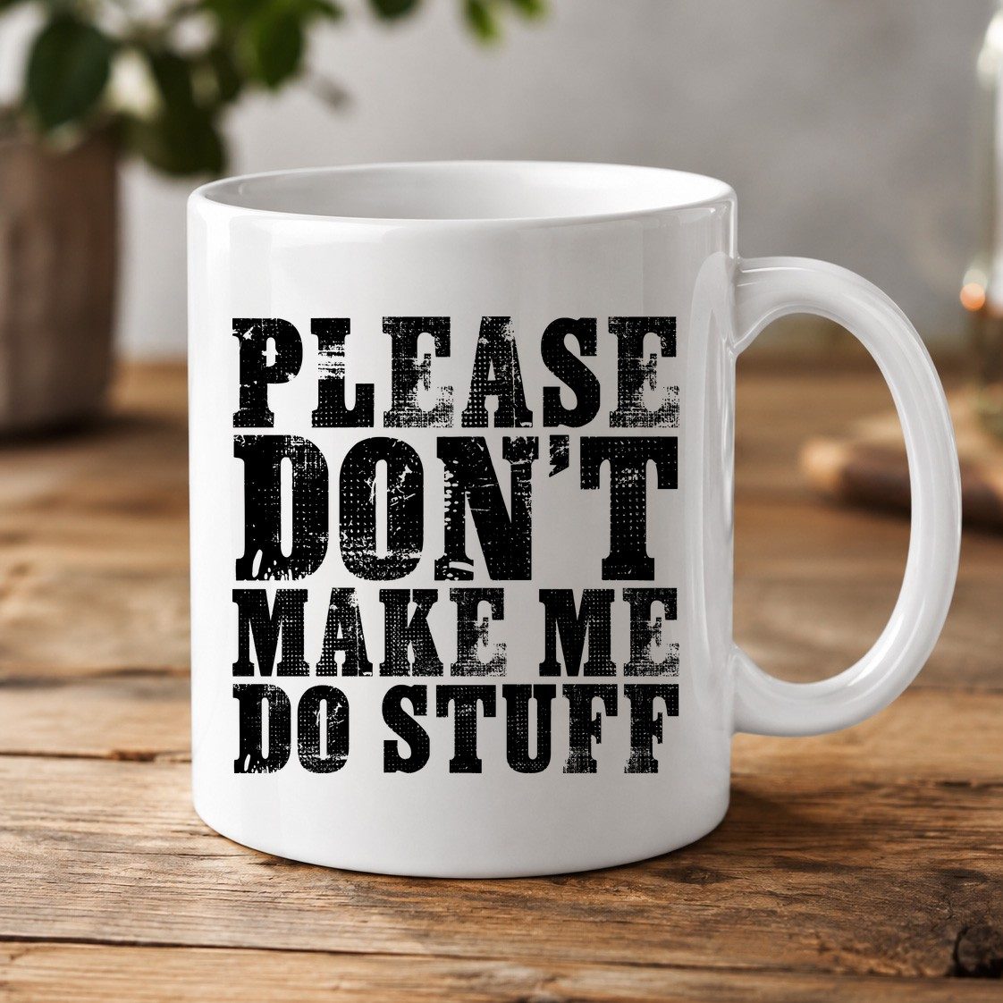 Solid Black Block minimalist geometric design White Mug White product mockup