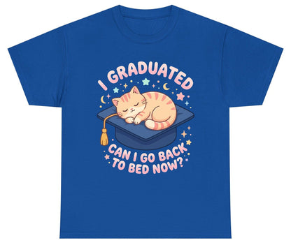 I Graduated CAN I GO BACK TO BED NOW Youth T-Shirt - product mockup - Royal
