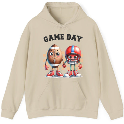 Game Day american football Hoodie Sand product mockup