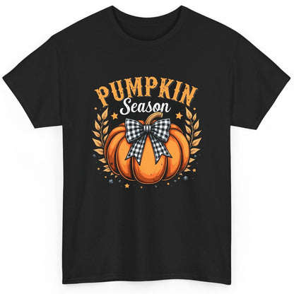 Pumpkin Season fall T-Shirt Black product mockup