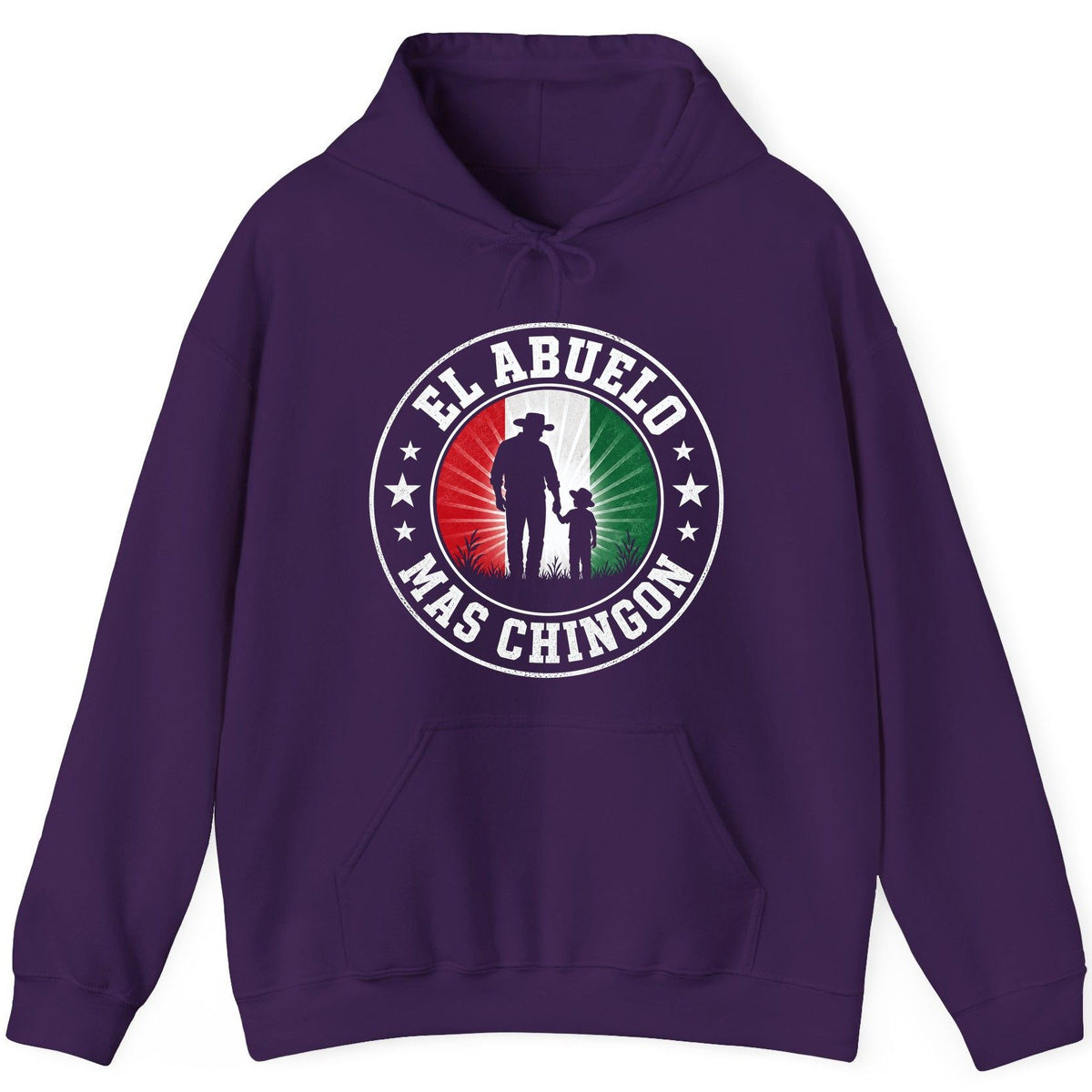 El Abuelo Mas Chingon mexican grandfather Hoodie Purple product mockup