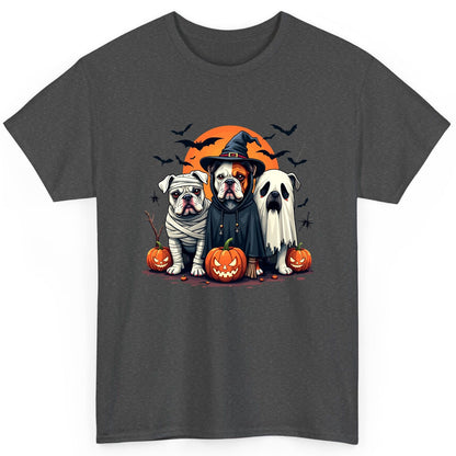 Halloween Bulldogs Costumes Halloween bulldogs T-Shirt Dark Heather product mockup