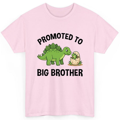 Promoted to Big Brother Dinosaur T-Shirt - product mockup - Light Pink