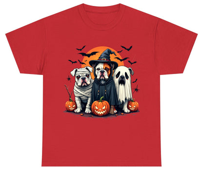 Halloween Bulldogs Costumes Halloween bulldogs Youth T-Shirt Red product mockup
