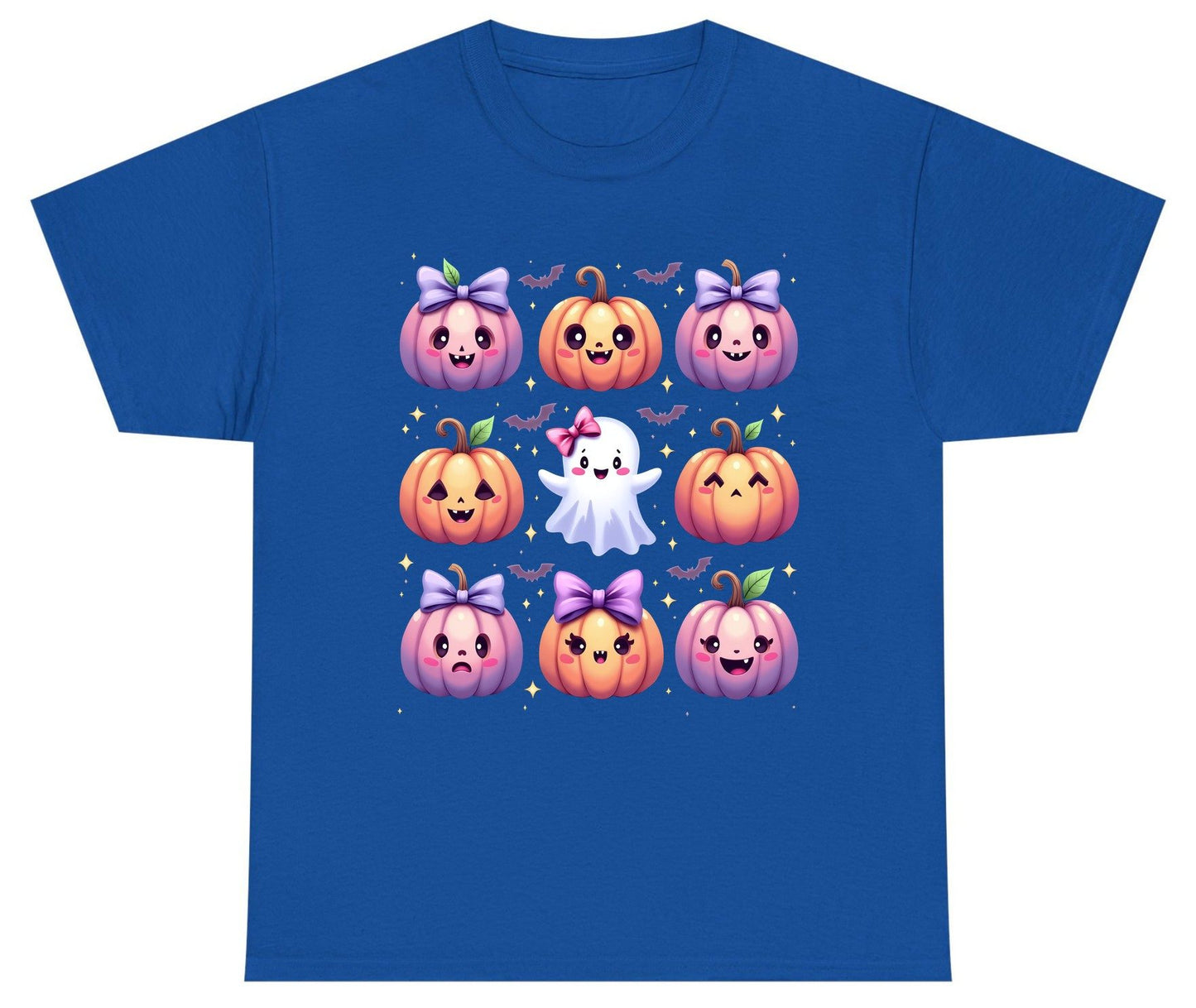 Kawaii Halloween Pumpkins kawaii Halloween Youth T-Shirt Royal product mockup