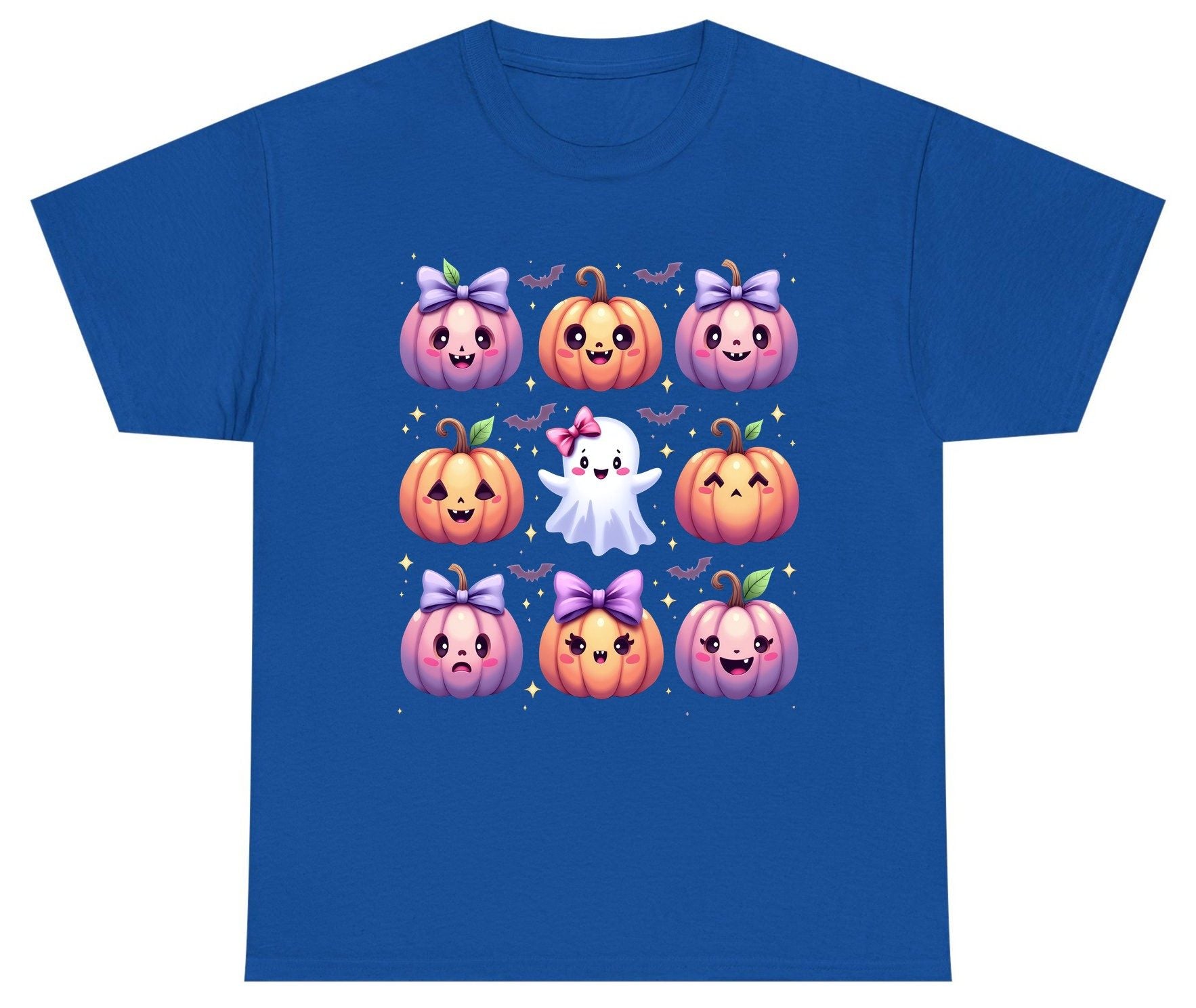 Kawaii Halloween Pumpkins kawaii Halloween Youth T-Shirt Royal product mockup