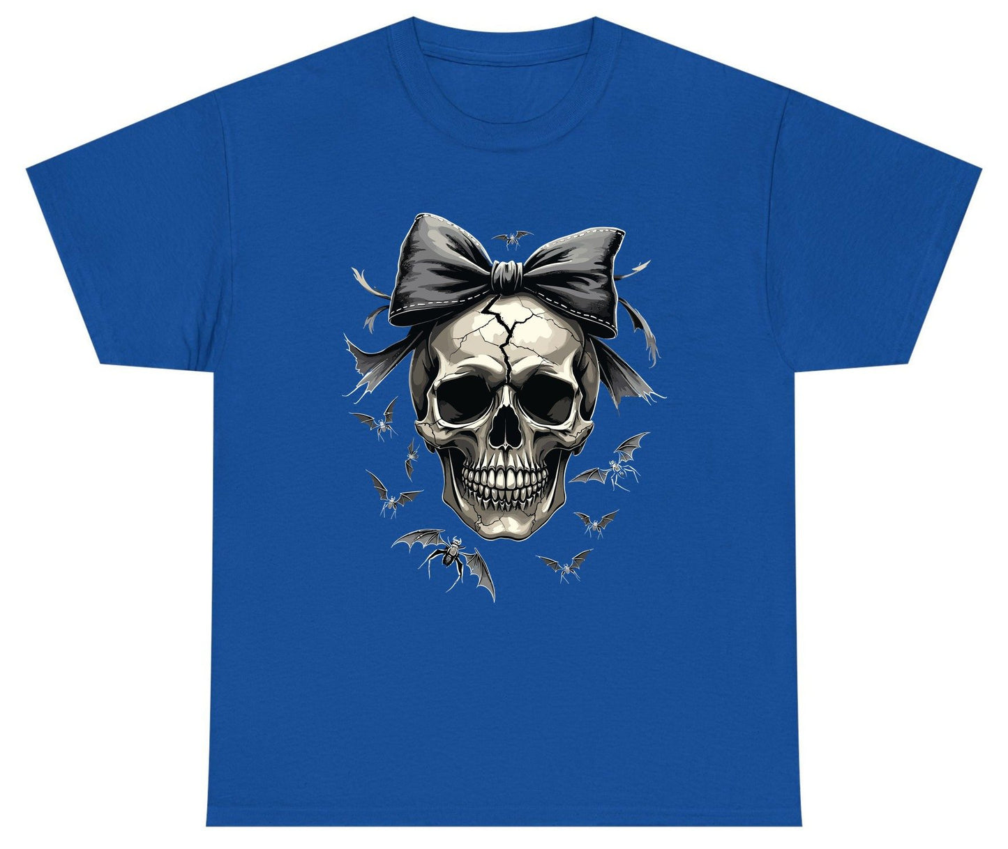 Gothic Skull with Bow gothic skull Youth T-Shirt Royal product mockup