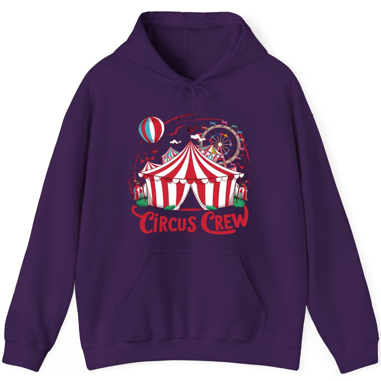 Circus Crew circus Hoodie Purple product mockup
