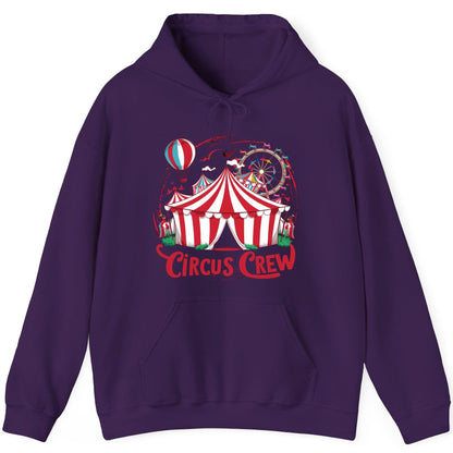 Circus Crew circus Hoodie Purple product mockup
