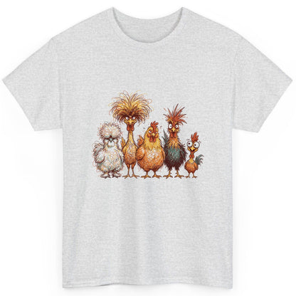 Funny Scribble Art Chickens chickens T-Shirt Ash product mockup