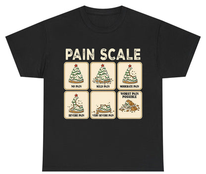 Pain Scale Christmas cookie pain scale Youth T-Shirt Black product mockup