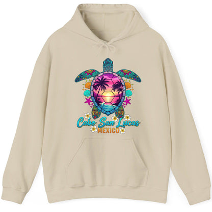 Cabo San Lucas Mexico sea turtle Hoodie Sand product mockup