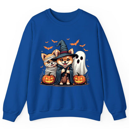 Cute Halloween Corgi Dogs Halloween corgis Sweatshirt Royal product mockup