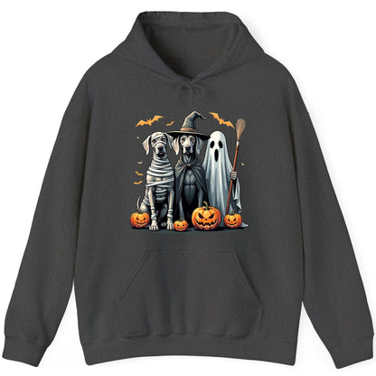 Halloween Weimaraner Dogs Halloween weimaraner dogs Hoodie Dark Heather product mockup
