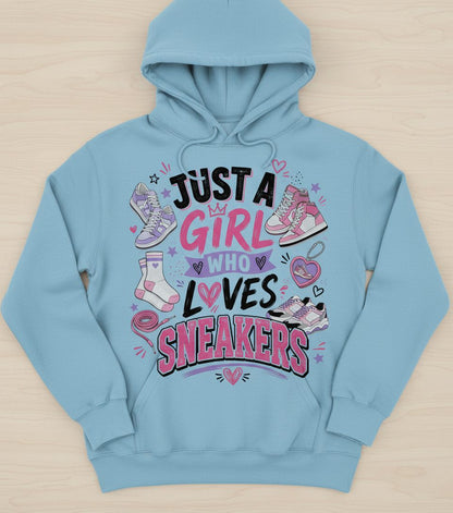 Sneakers Sneaker Collectors Hoodie - product mockup - Light Blue
