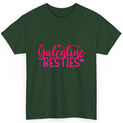 Galentine Besties galentine's day T-Shirt Forest Green product mockup