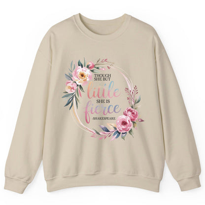 Little Fierce feminine empowerment Sweatshirt Sand product mockup