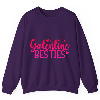Galentine Besties galentine's day Sweatshirt Purple product mockup