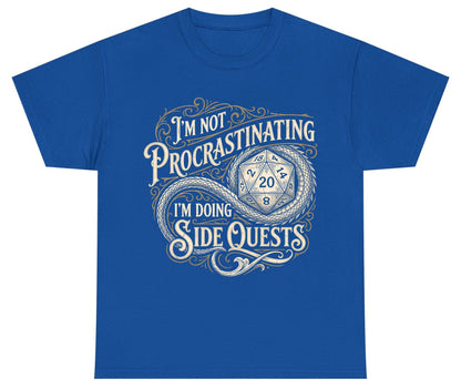 I'm Not Procrastinating I'm Doing Side Quests rpg gaming Youth T-Shirt Royal product mockup