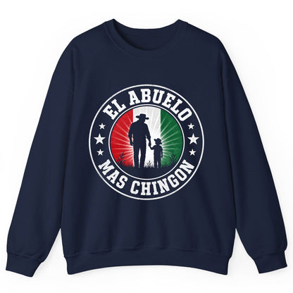 El Abuelo Mas Chingon mexican grandfather Sweatshirt Navy product mockup