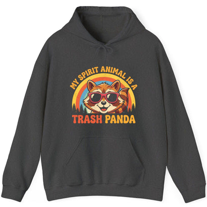 My Spirit Animal Is a Trash Panda raccoon Hoodie Dark Heather product mockup