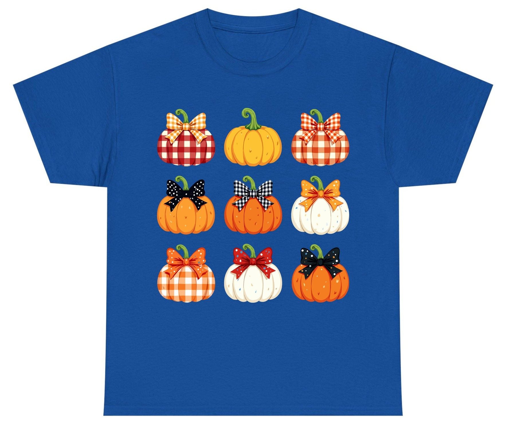Decorative Fall Pumpkins fall pumpkins Youth T-Shirt Royal product mockup