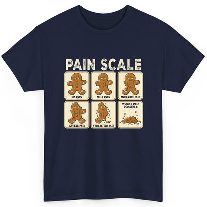 Pain Scale gingerbread man pain scale T-Shirt Navy product mockup