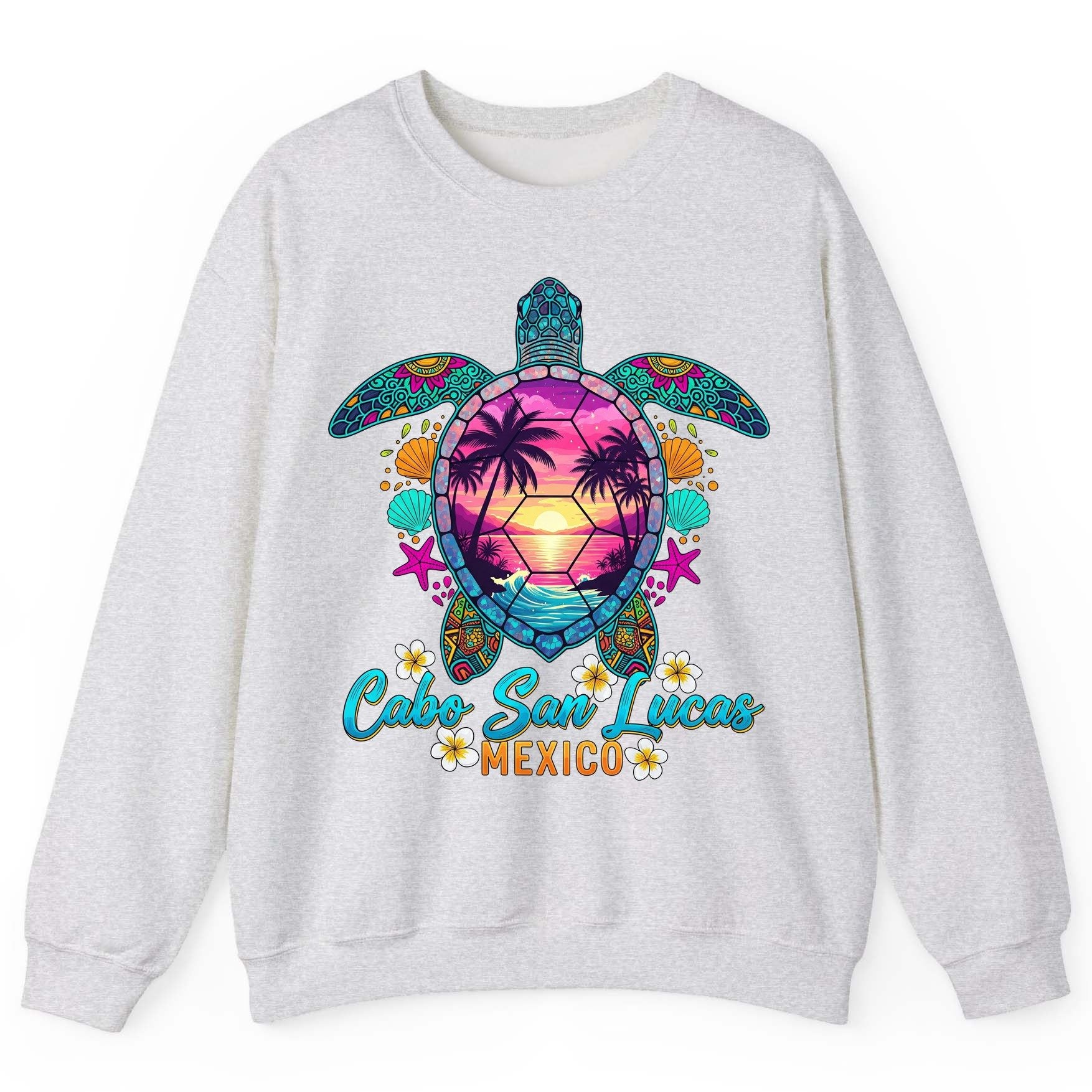 Cabo San Lucas Mexico sea turtle Sweatshirt Ash product mockup