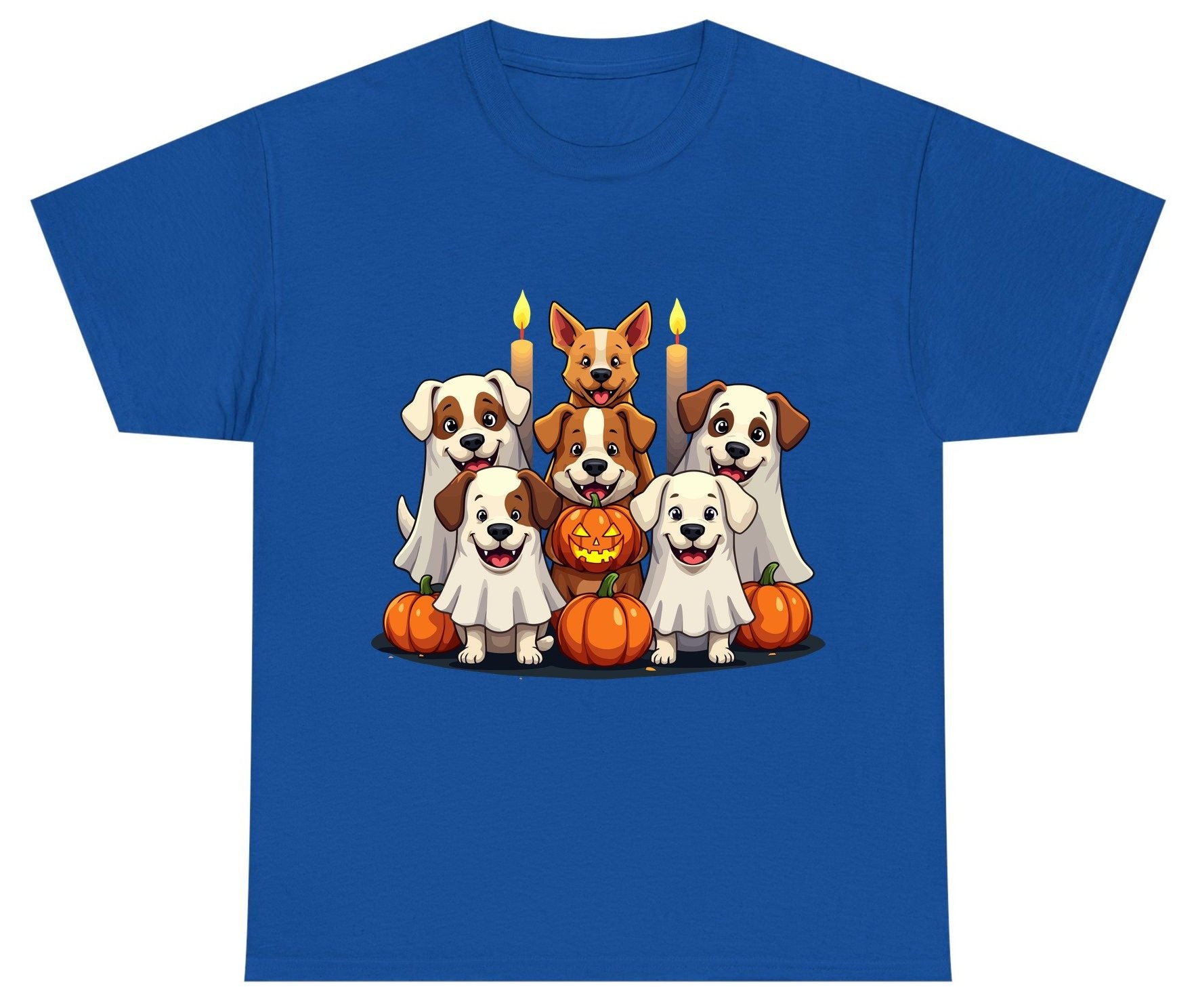 Cute Ghost Dogs Halloween Halloween dogs Youth T-Shirt Royal product mockup