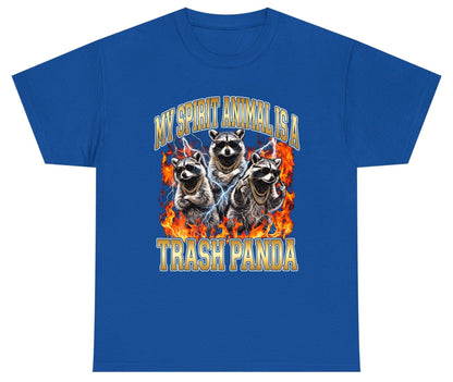 My Spirit Animal Is a Trash Panda raccoon Youth T-Shirt Royal product mockup