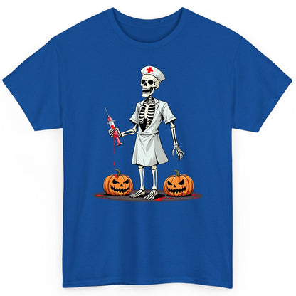 Spooky Skeleton Nurse Halloween skeleton nurse T-Shirt Royal product mockup