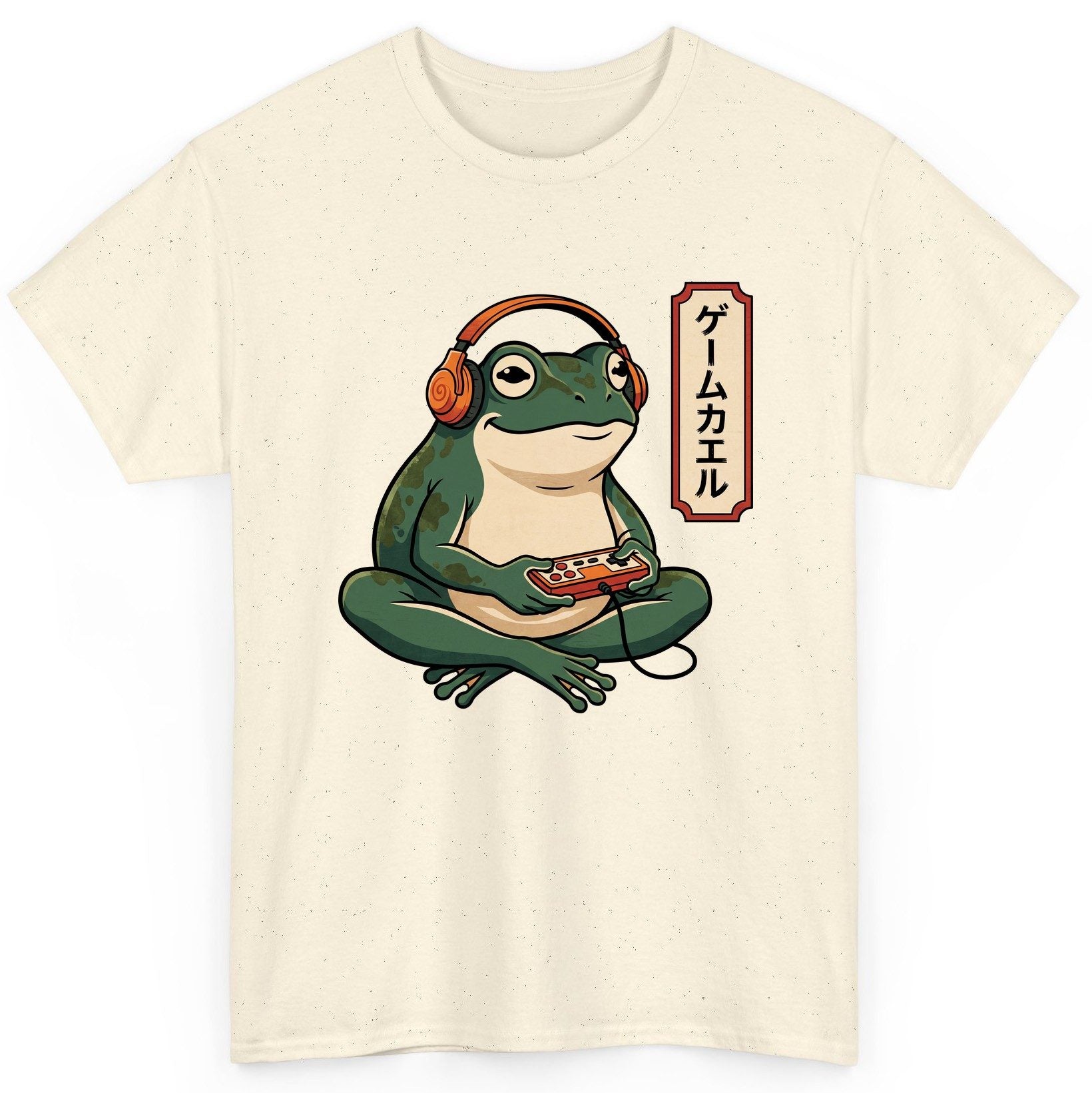 ゲームカエル gamer frog T-Shirt Natural product mockup