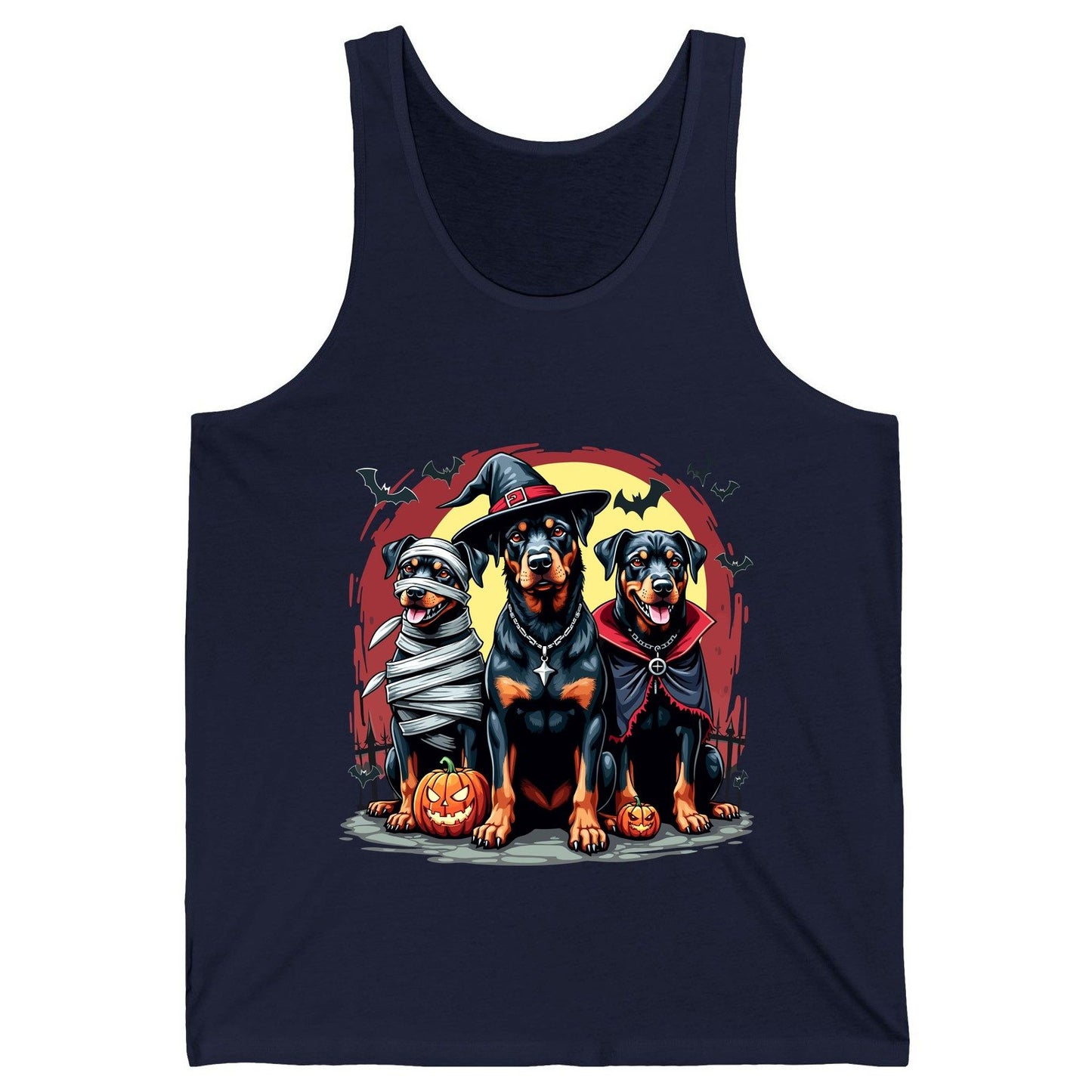 Rottweiler Halloween Costumes rottweiler Tank Top Navy product mockup