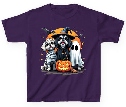 Halloween Dogs Costumes Halloween dogs Youth T-Shirt Purple product mockup