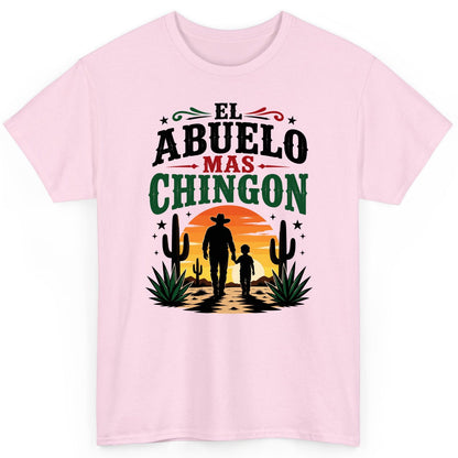 El Abuelo Mas Chingon grandfather and grandson T-Shirt Light Pink product mockup