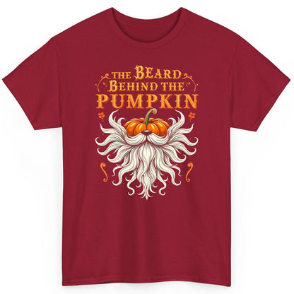The Beard Behind the Pumpkin bearded dad T-Shirt Cardinal Red product mockup