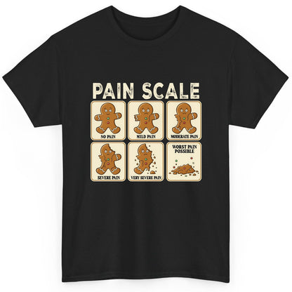 Pain Scale gingerbread man pain scale T-Shirt Black product mockup