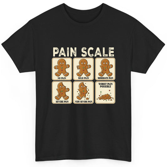 Pain Scale gingerbread man pain scale T-Shirt Black product mockup