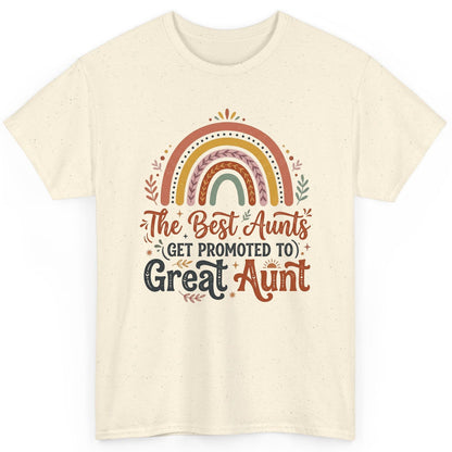 The Best Aunts GET Promoted TO Great Aunt T-Shirt - product mockup - Natural
