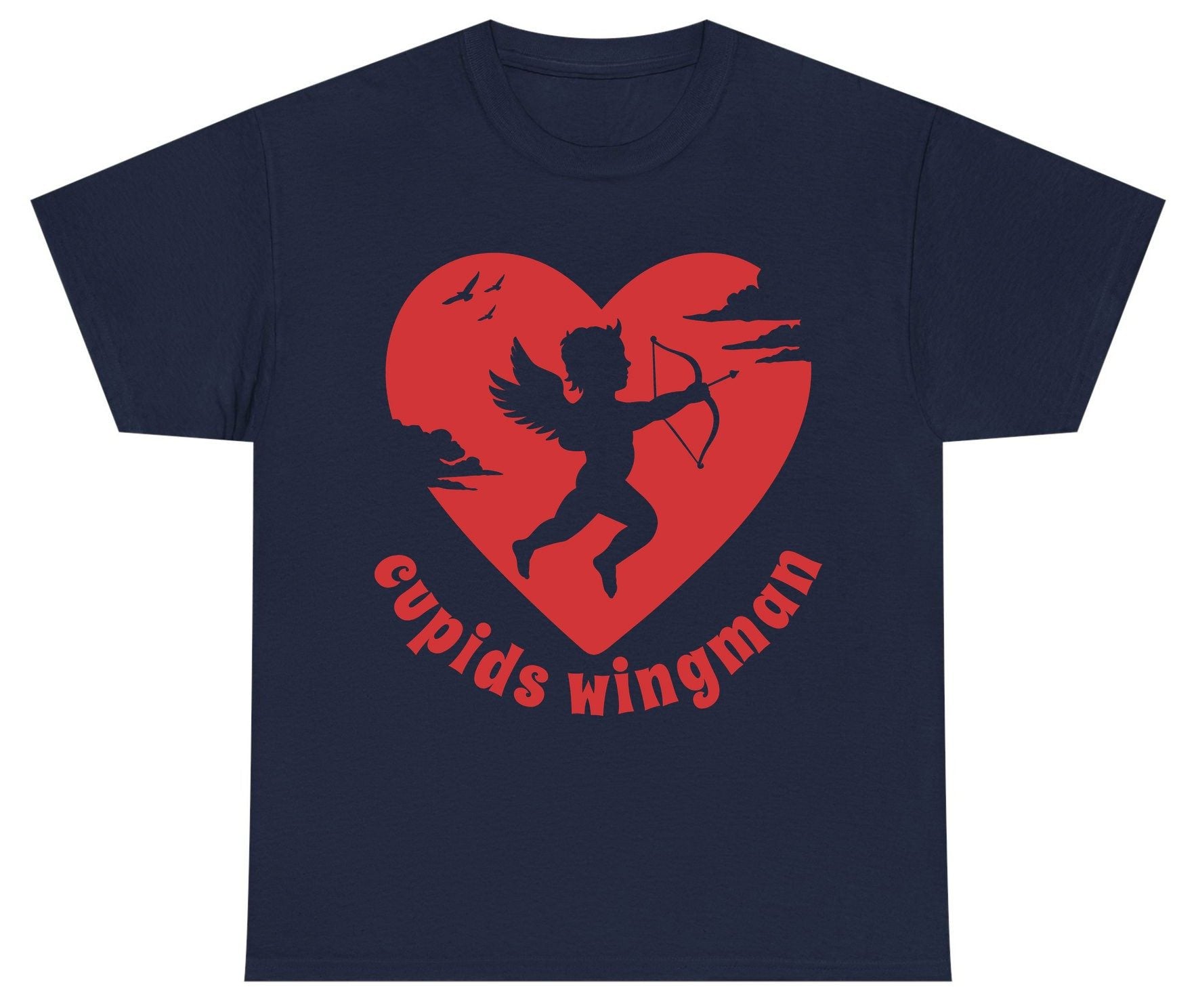 Cupids Wingman cupid Youth T-Shirt Navy product mockup