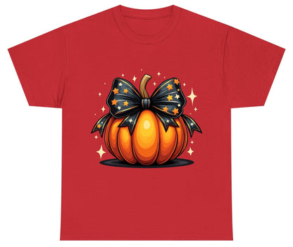 Starry Bow Pumpkin Halloween pumpkin Youth T-Shirt Red product mockup