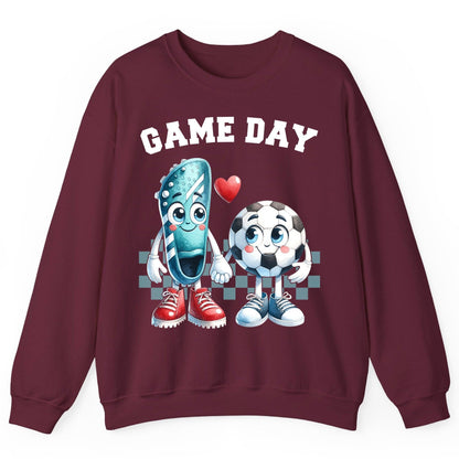 Game Day soccer Sweatshirt Maroon product mockup