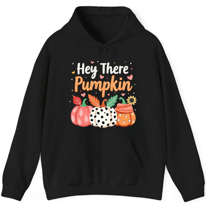 Hey There Pumpkin fall pumpkins Hoodie Black product mockup