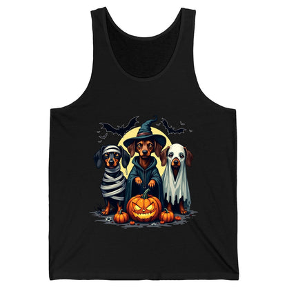 Dachshund Halloween Costumes dachshunds Tank Top Black product mockup