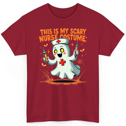 This Is My Scary Nurse Costume ghost nurse T-Shirt Cardinal Red product mockup