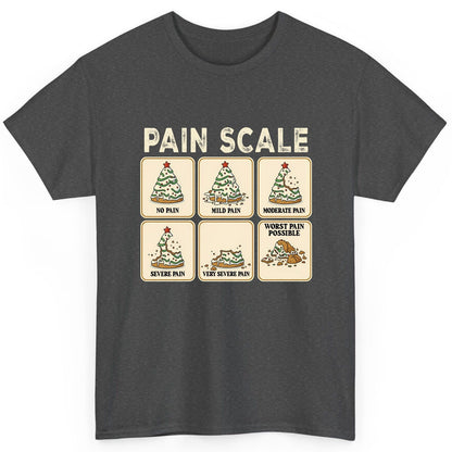 Pain Scale Christmas cookie pain scale T-Shirt Dark Heather product mockup